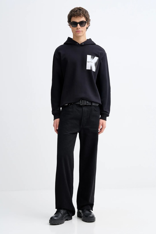 Karl Lagerfeld Jeans bluza bawełniana B1M20053 czarny SS26