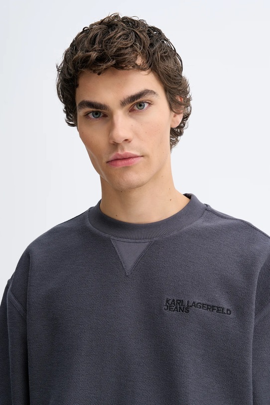 Karl Lagerfeld Jeans bluza bawełniana szary B1M20056