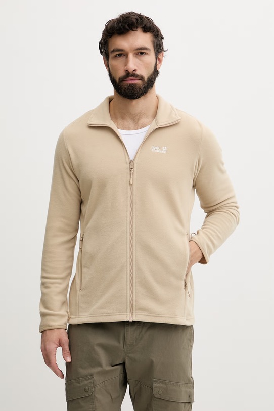 Jack Wolfskin bluza rozpinana męska Taunus 100 beżowy A65793