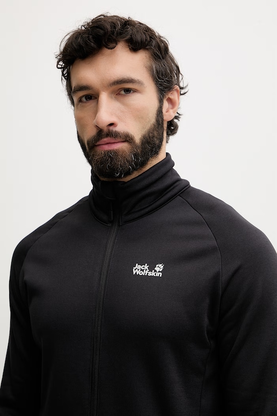 Jack Wolfskin bluza sportowa męska Peak District czarny A65274