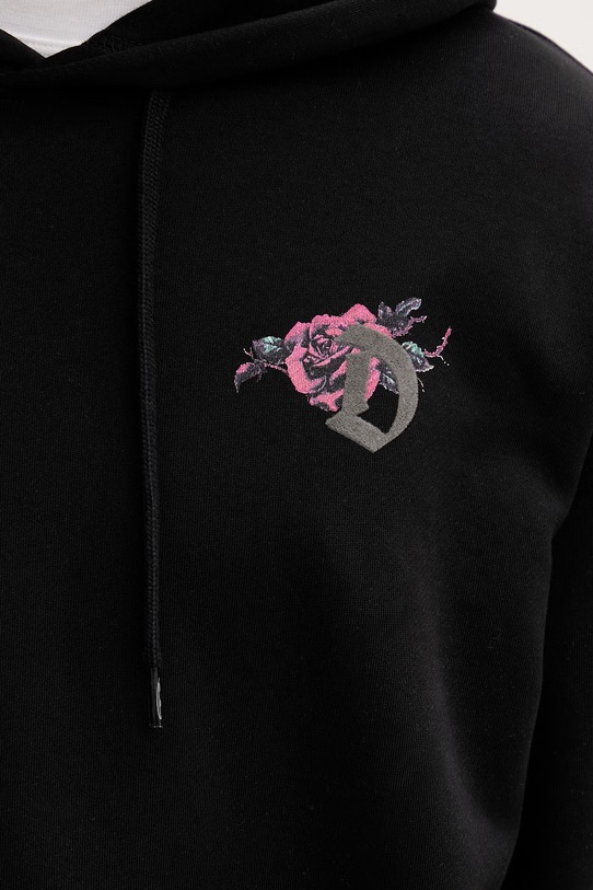 Diesel bluza z kapturem męska bawełniana S-MACS-HOOD-V1 A22499.0NSEX czarny