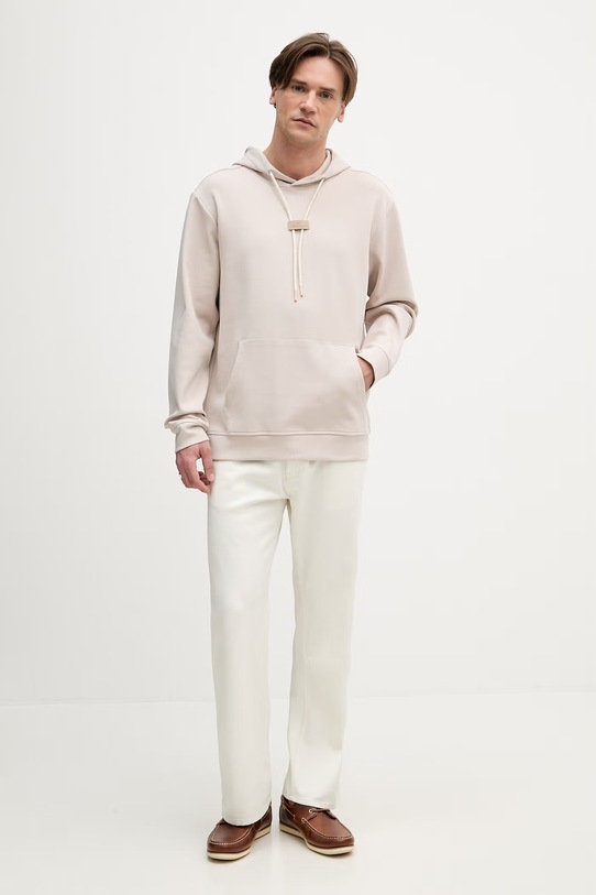 Paul&Shark bluza męska z bawełny 26411831 beżowy SS26