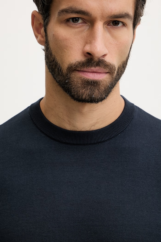 EA7 Emporio Armani sweter bawełniany granatowy AF14755.7M000541