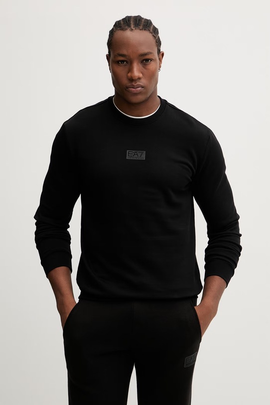 Ρούχα Βαμβακερή μπλούζα EA7 Emporio Armani AF17787.7M001489 μαύρο