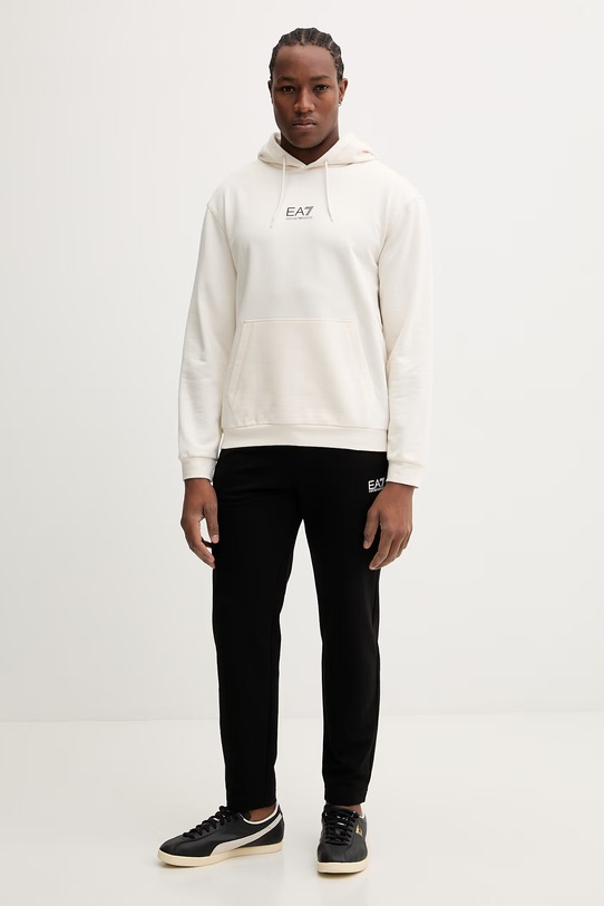 EA7 Emporio Armani bluza bawełniana AF22266.7M001403 beżowy SS26