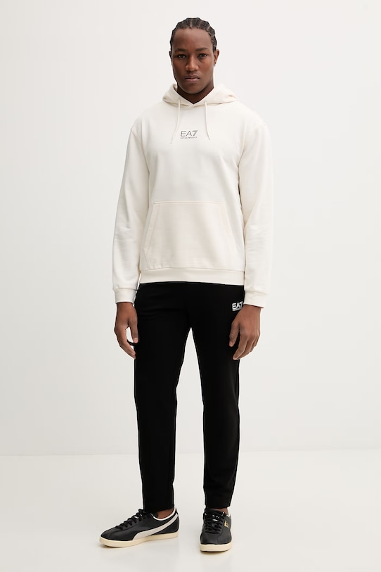 EA7 Emporio Armani bluza bawełniana AF22266.7M001403 beżowy SS26