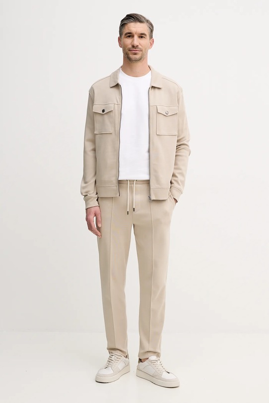 Joop! bluza bawełniana 30100508 beżowy SS26