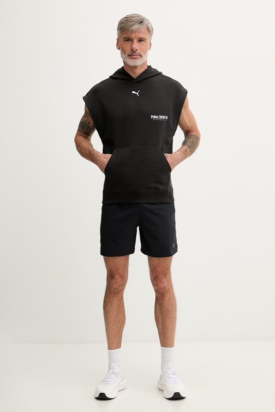 Puma bluza bez rękawów męska z bawełny GRAPHICS FRENCH 528672 czarny SS26