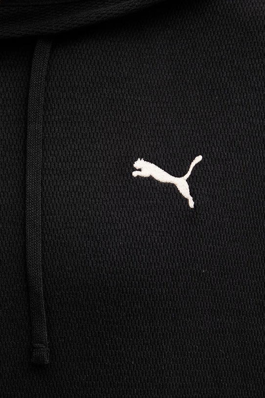 Puma bluza z kapturem męska z bawełną Essentials Elevated 692019 czarny