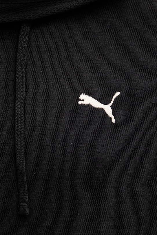 Puma bluza z kapturem męska z bawełną Essentials Elevated 692019 czarny
