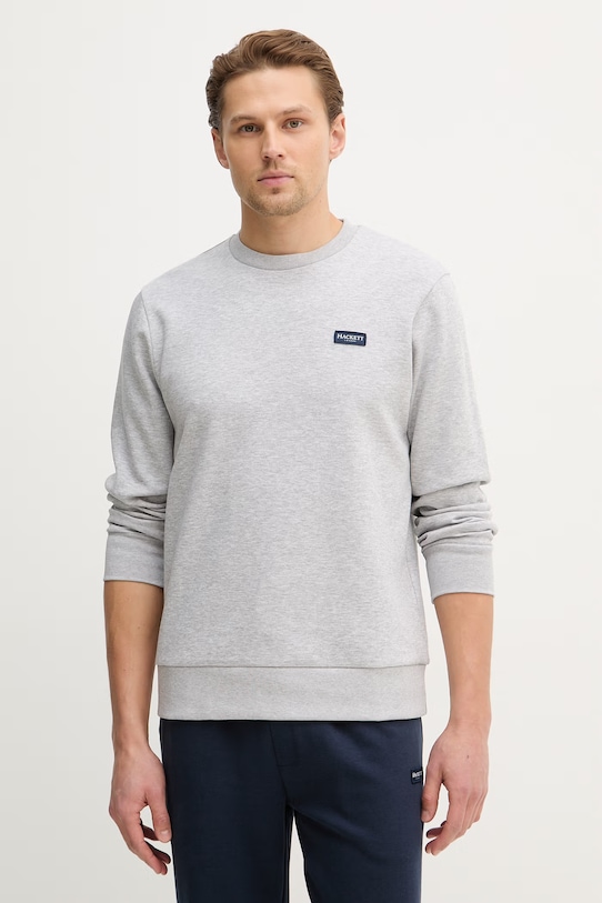 Hackett London bluza aplikacja szary HM5800089