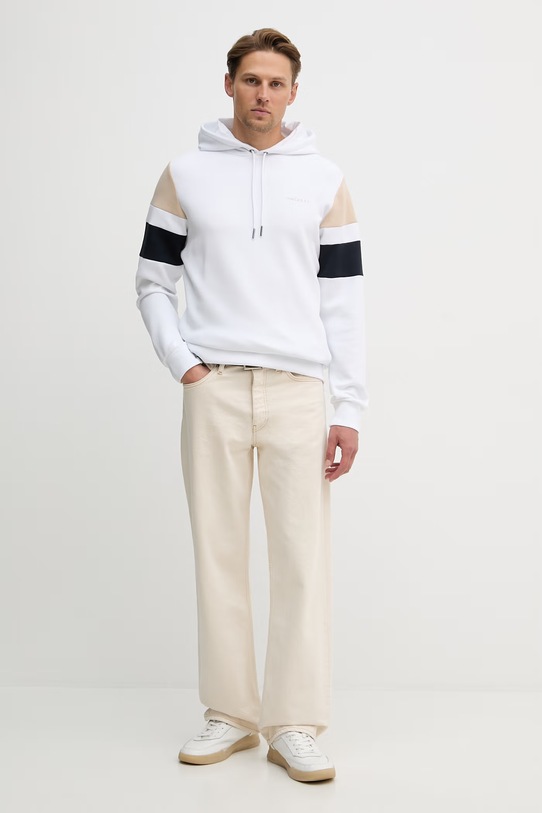 Mikina Hackett London HM5800083 biela SS26