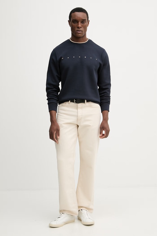 Mikina Hackett London HM5800087 tmavomodrá SS26