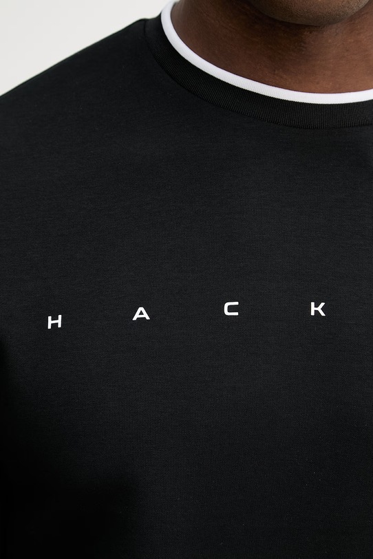 Pulover Hackett London HM5800087 črna