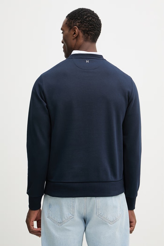 Oblačila Bombažen pulover Hackett London HM5800093 mornarsko modra
