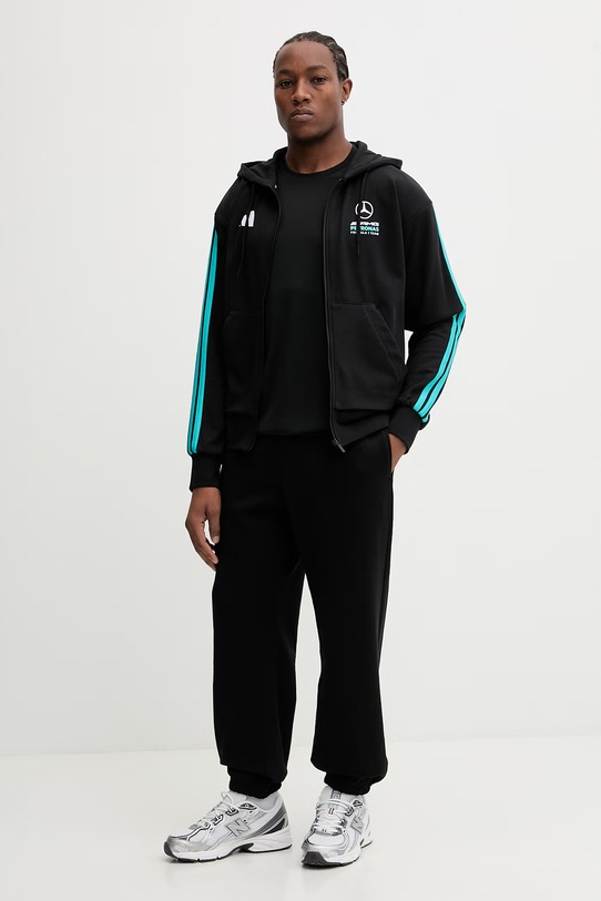 adidas bluza x Mercedes KE5910 czarny SS26
