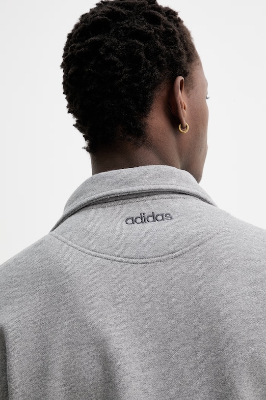 Βαμβακερή μπλούζα adidas Originals KS6852 γκρί