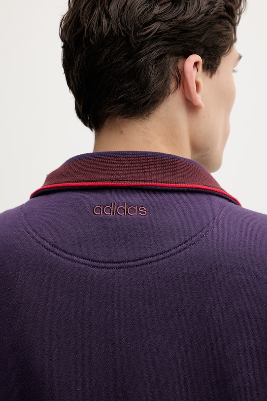 adidas Originals bluza bawełniana KS6853 fioletowy
