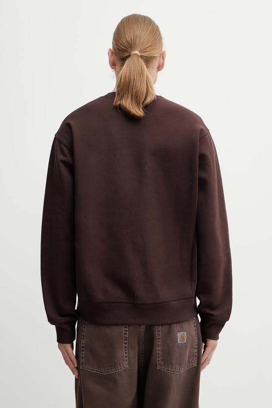 Oblečenie Mikina Carhartt WIP American Script Sweat I025475.33HXX hnedá
