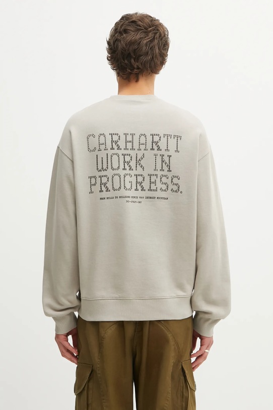 Carhartt WIP bluza bawełniana Punched Sweat gładkie beżowy I036039.3GEXX
