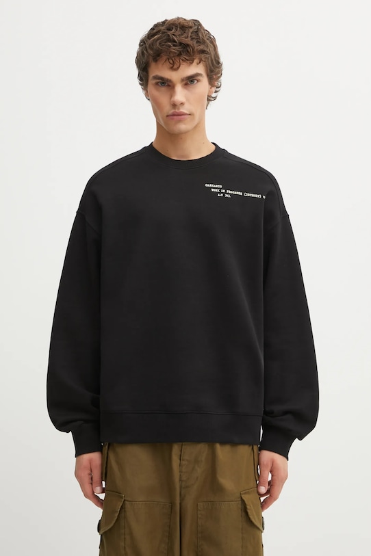 Odzież Carhartt WIP bluza bawełniana Punched Sweat I036039.89XX czarny