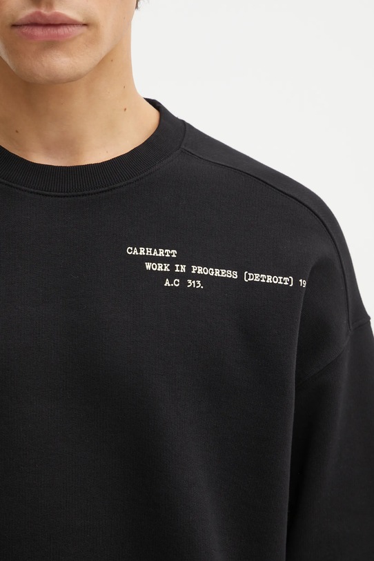 Carhartt WIP bluza bawełniana Punched Sweat czarny I036039.89XX