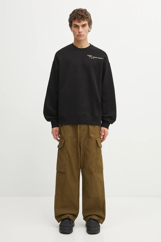 Carhartt WIP bluza bawełniana Punched Sweat I036039.89XX czarny