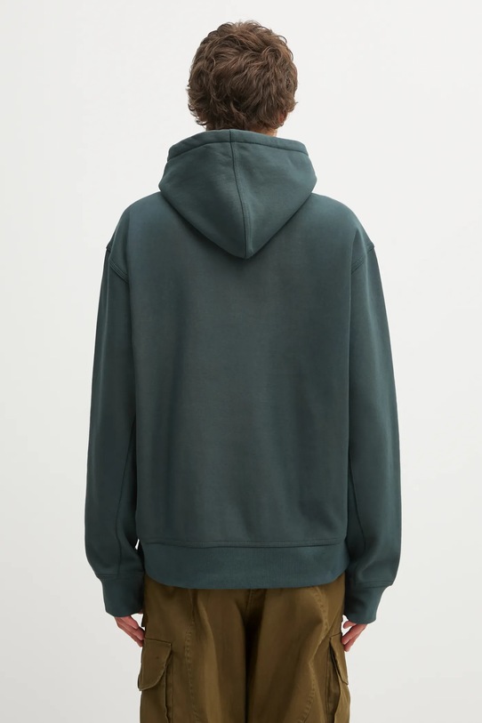 Odzież Carhartt WIP bluza Hooded American Script Sweat I028279.3GHXX zielony