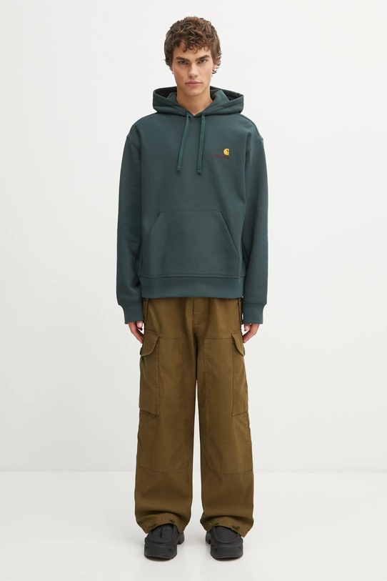 Carhartt WIP bluza Hooded American Script Sweat I028279.3GHXX zielony