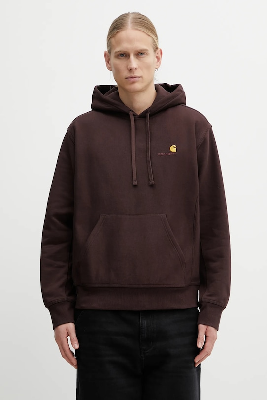 Кофта Carhartt WIP Hooded American Script Sweat остальные коричневый I028279.33HXX