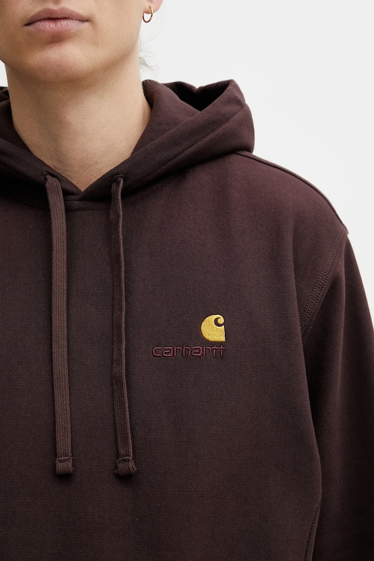Кофта Carhartt WIP Hooded American Script Sweat коричневый I028279.33HXX