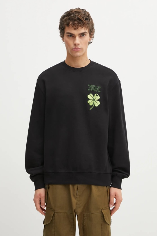 Carhartt WIP bluza bawełniana Clover Sweat bawełna czarny I036038.89XX