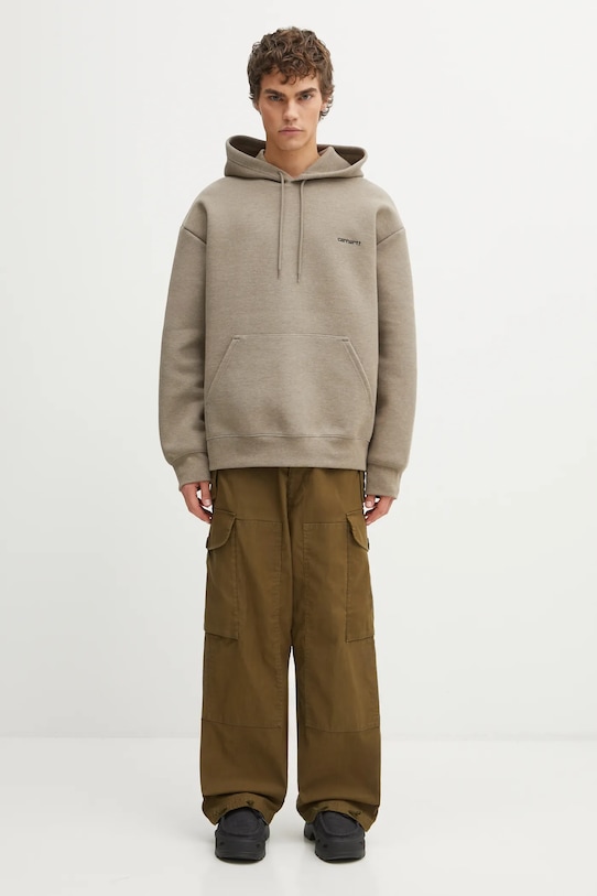 Carhartt WIP bluza Hooded Alda Sweat I036055.1M5XX beżowy