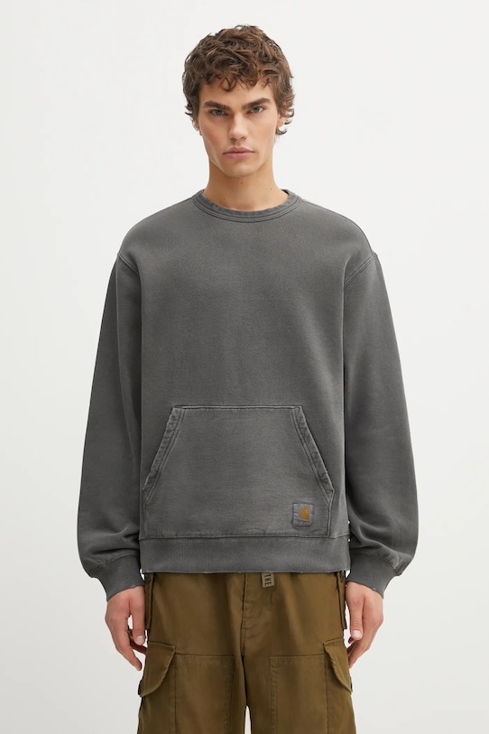 Carhartt WIP bluza bawełniana Torion Sweat z kapturem szary I036054.89B7