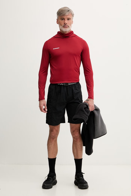 Mammut bluza treningowa męska Selun 1016.02110 bordowy SS26