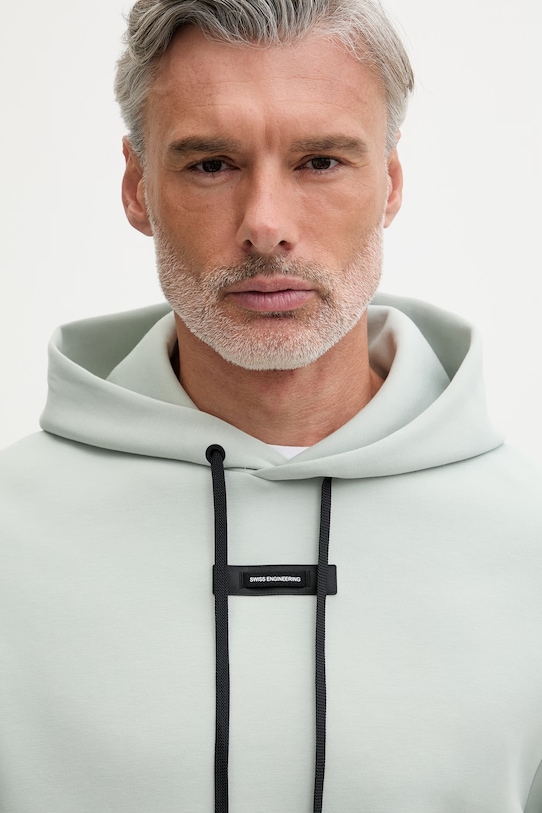 On tréningová mikina pánska s bavlnou Focus Tech zelená 1MF30290229