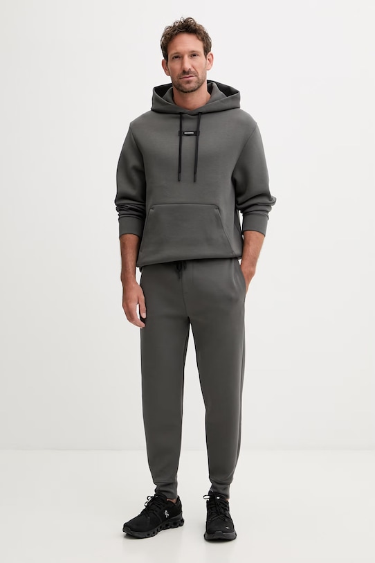 On bluza treningowa męska z bawełną Focus Tech 1MF30290345 zielony SS26