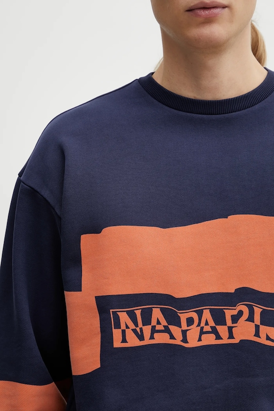 Pamučna dukserica Napapijri Napapijri x Martine Rose mornarsko plava NP0A4I6SB2Q1