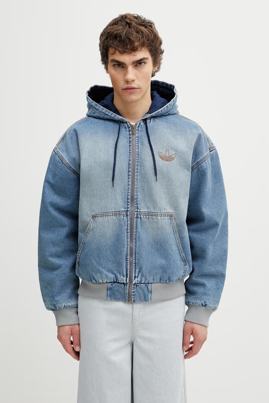 adidas Originals kurtka jeansowa męska niebieski KE0131
