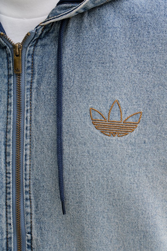 adidas Originals τζιν μπουφάν ανδρικά ντένιμ KE0131 μπλε