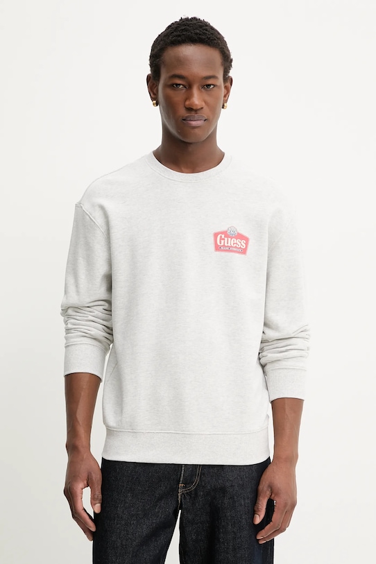 Бавовняна кофта Guess Jeans бавовна сірий M6RQ21.KCPR1