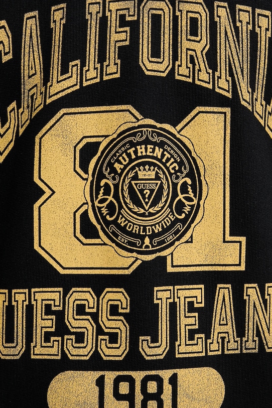 Хлопковая кофта Guess Jeans M6RQ22.KCPR1 чёрный