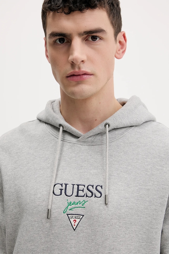 Guess Jeans bluza bawełniana szary M6RQ26.KCPR1