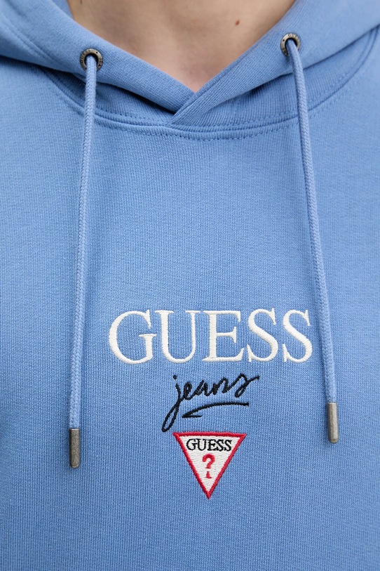 Guess Jeans bluza bawełniana M6RQ26.KCPR1 niebieski