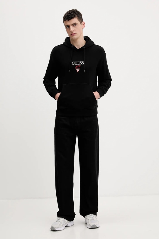 Guess Jeans bluza bawełniana M6RQ26.KCPR1 czarny SS26