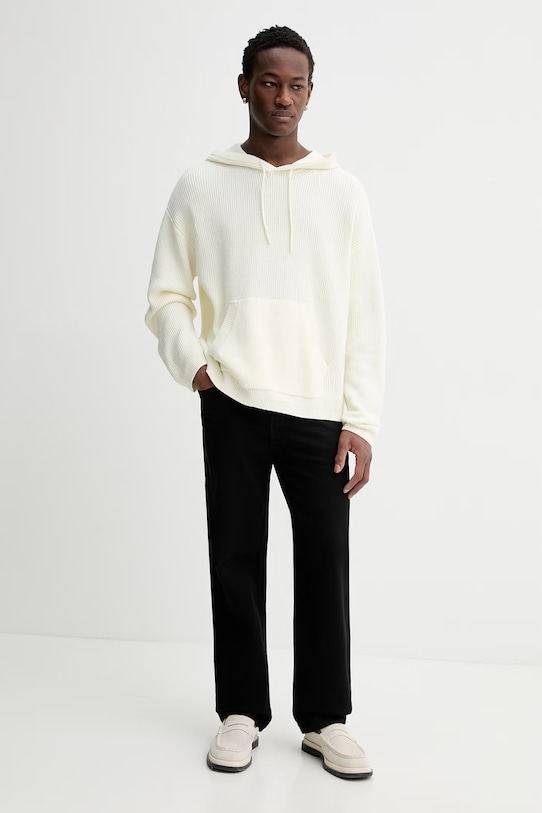 Guess Jeans pamut pulóver M6RR10.Z3HM1 bézs SS26