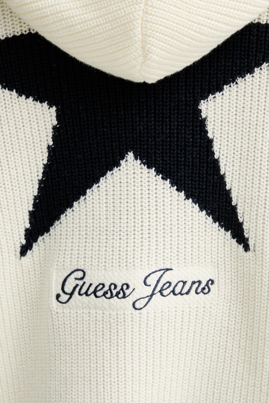 Guess Jeans sweter bawełniany M6RR10.Z3HM1 beżowy