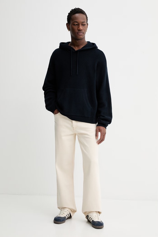 Guess Jeans sweter bawełniany M6RR10.Z3HM1 granatowy SS26