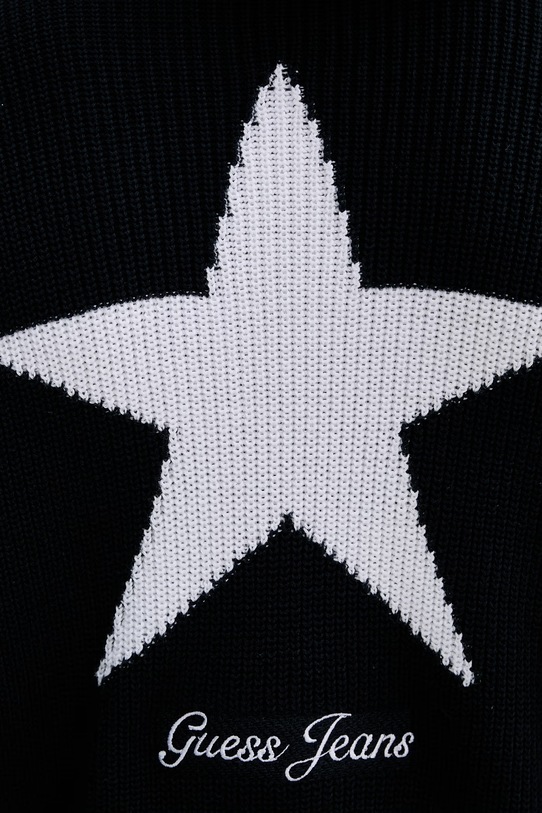 Guess Jeans sweter bawełniany M6RR10.Z3HM1 granatowy