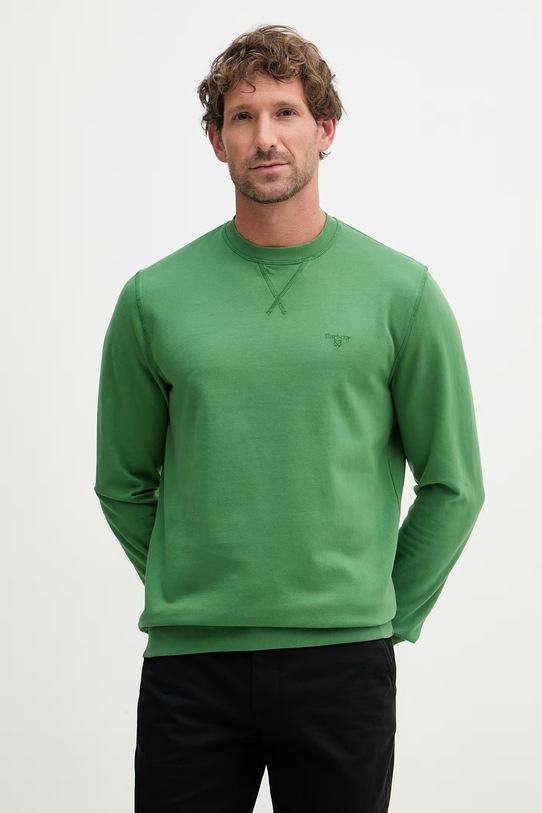 Barbour bluza damska bawełniana zielony MOL0743